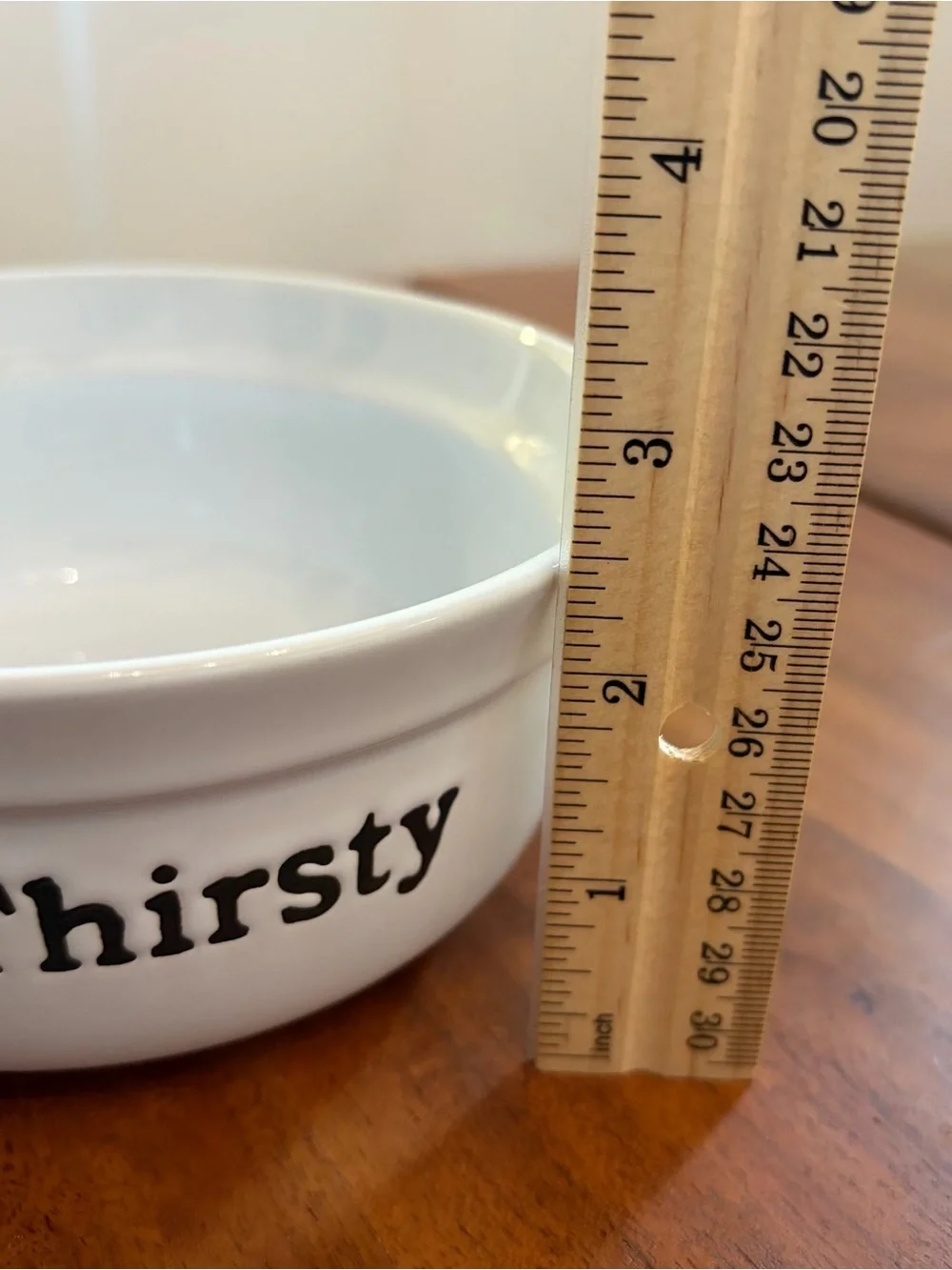 Signature Housewares Thirsty Ceramic Pet Dog Cat Bowl Double Sided Paw Print 6